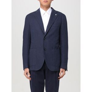Luigi Bianchi Jacket Men Blue